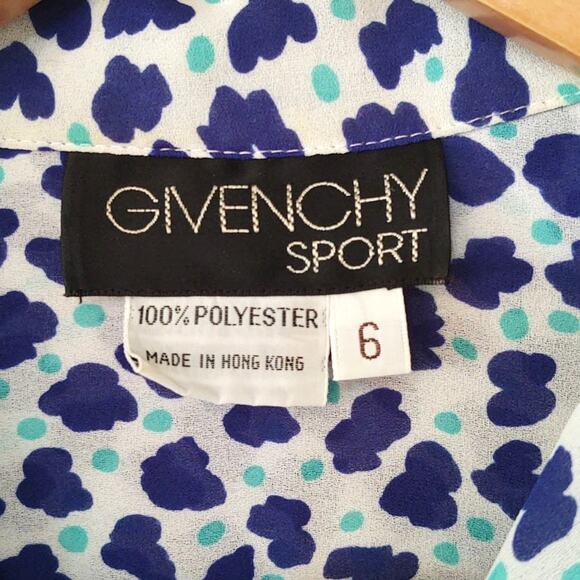 Givenchy Sport vintage blue and white button up blouse - Picture 3 of 6